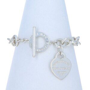 Tiffany & Co. Return to Tiffany Heart Tag Bracelet 7" Sterling 925 Love